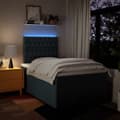 Miniatyrbillede 4 af 10: kontinentalseng med madras 120x200 cm stof blå