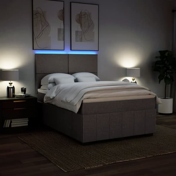 Continental sänky patjalla Taupe Kangas 140x190 cm
