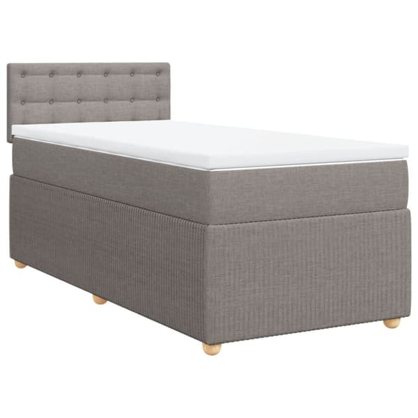 Continental sänky patjalla Taupe Kangas 100x200 cm