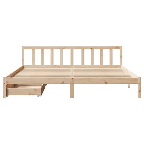 sengeramme uden madras 180x200 cm massivt fyrretræ