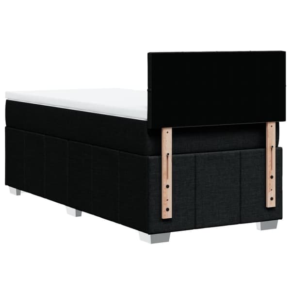 kontinentalseng med madras 80x200 cm stof sort