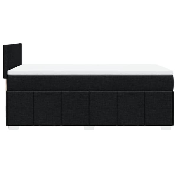 kontinentalseng med madras 90x190 cm stof sort