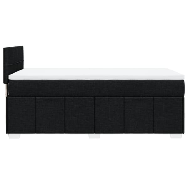 kontinentalseng med madras 90x200 cm stof sort