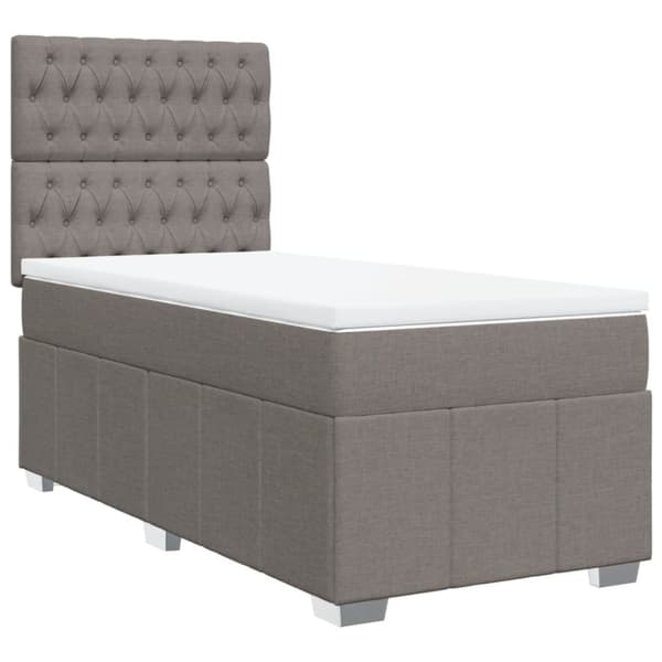 Continental sänky patjalla Taupe Kangas 100x200 cm