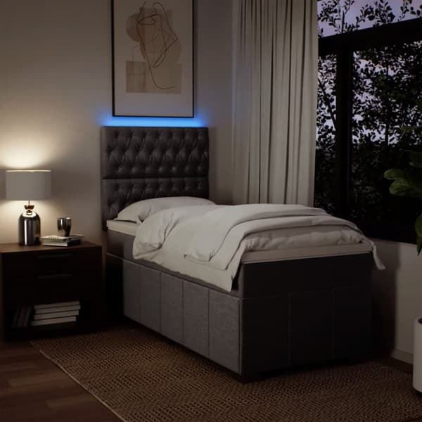 Continental sänky patjalla Taupe Kangas 100x200 cm