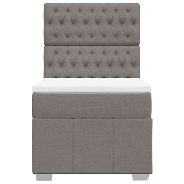 Continental sänky patjalla Taupe Kangas 100x200 cm
