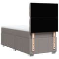 Pikkukuva 8 / 10: Continental sänky patjalla Taupe Kangas 100x200 cm