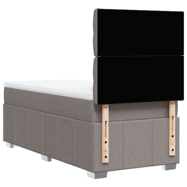 Continental sänky patjalla Taupe Kangas 100x200 cm