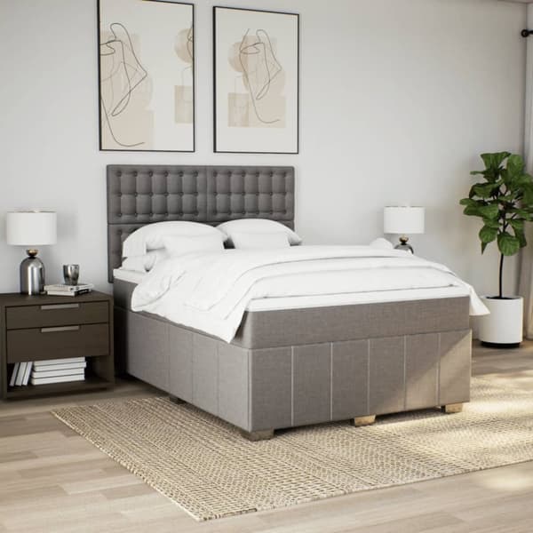 Continental sänky patjalla Taupe Kangas 140x190 cm