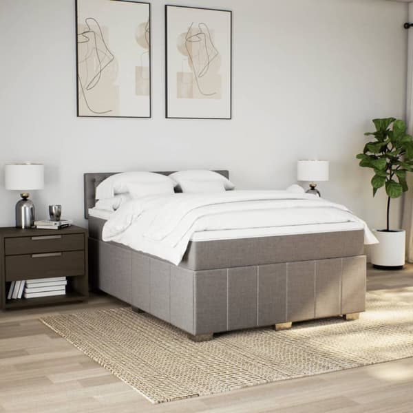 Continental sänky patjalla Taupe Kangas 140x190 cm