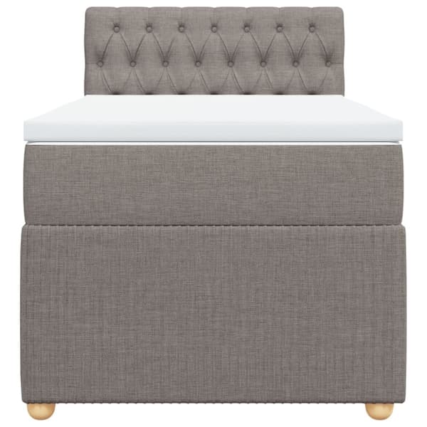 Continental sänky patjalla Taupe Kangas 80x200 cm