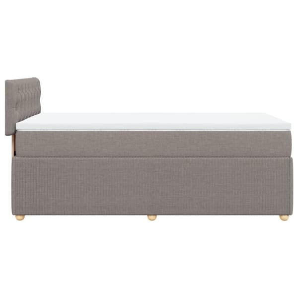 Continental sänky patjalla Taupe Kangas 80x200 cm
