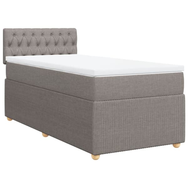 Continental sänky patjalla Taupe Kangas 80x200 cm