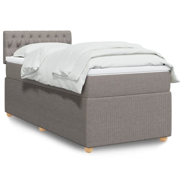 Continental sänky patjalla Taupe Kangas 80x200 cm