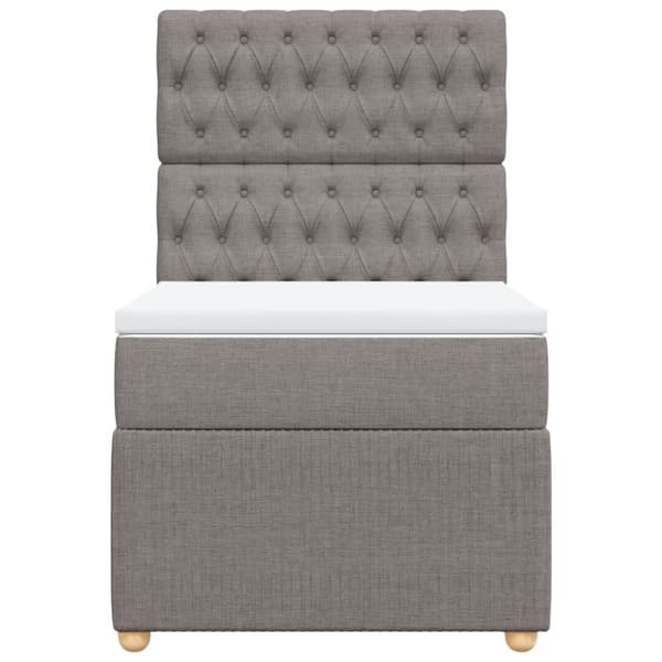 Continental sänky patjalla Taupe Kangas 90x200 cm