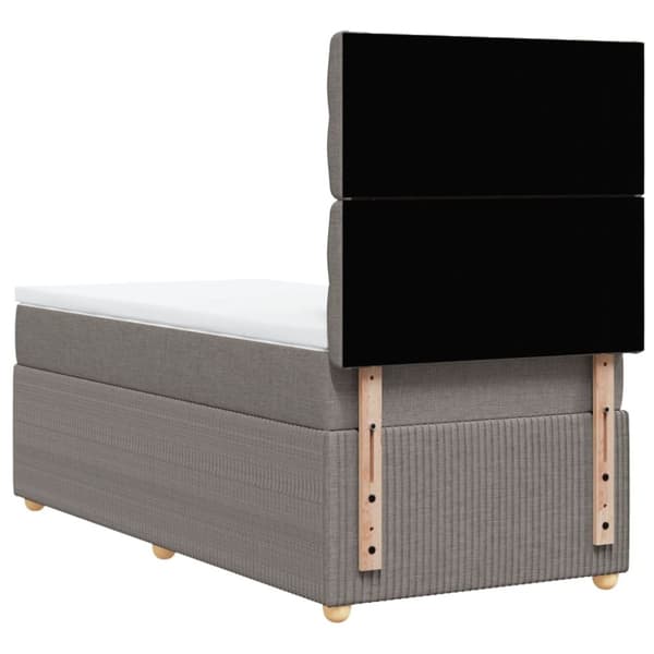 Continental sänky patjalla Taupe Kangas 90x200 cm