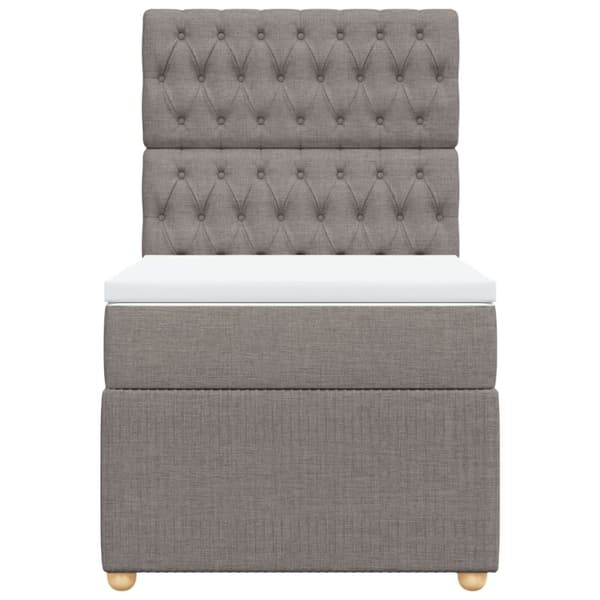 Continental sänky patjalla Taupe Kangas 100x200 cm