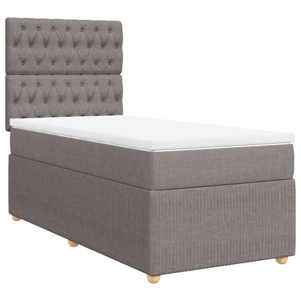 Continental sänky patjalla Taupe Kangas 100x200 cm