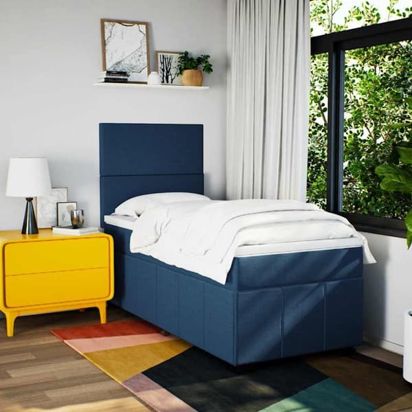 Continental Bed Patja, Sininen, Kangas, 80x200 cm