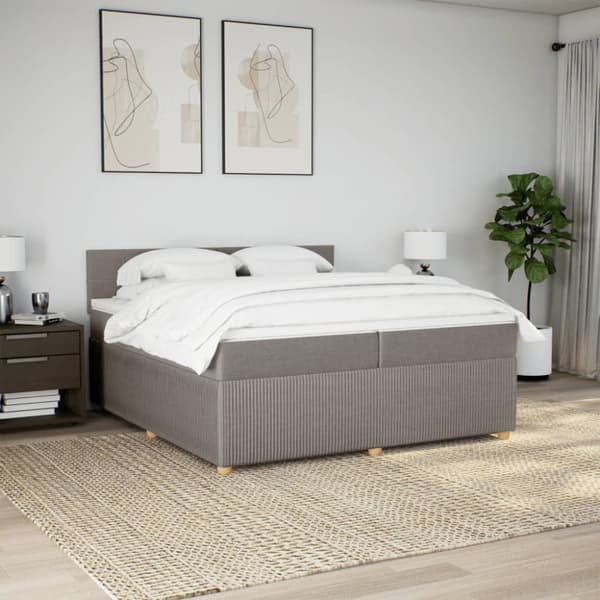 Continental sänky patjalla Taupe Kangas 200x200 cm