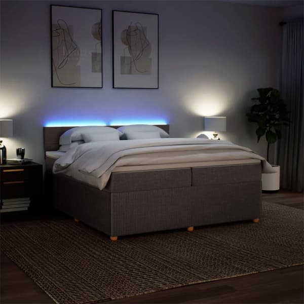 Continental sänky patjalla Taupe Kangas 200x200 cm