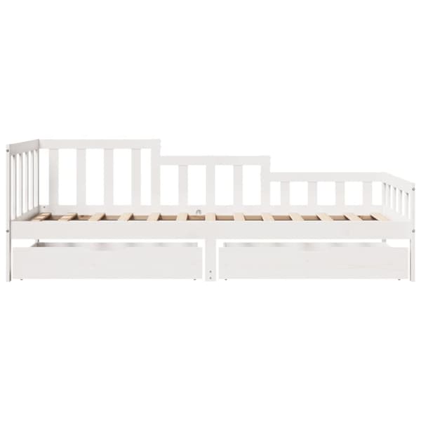 daybed med skuffer 90x190 cm massivt fyrretræ
