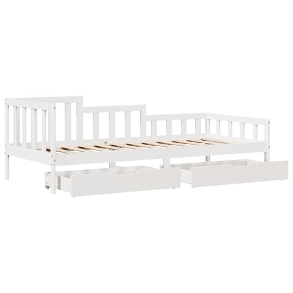 daybed med skuffer 90x190 cm massivt fyrretræ