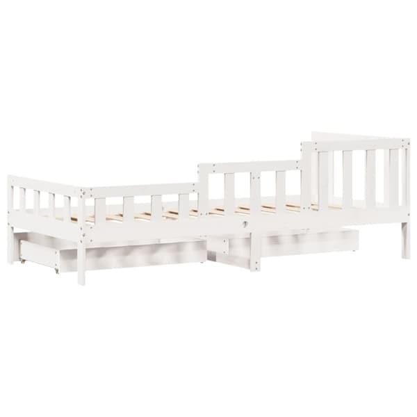 daybed med skuffer 90x190 cm massivt fyrretræ