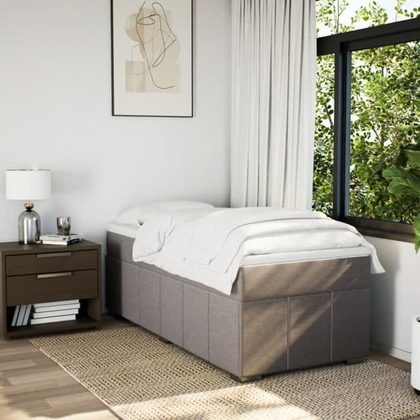 Continental sänky patjalla Taupe Kangas 90x200 cm