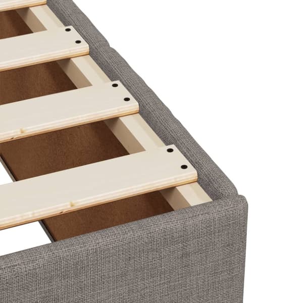 Continental sänky patjalla Taupe Kangas 90x200 cm