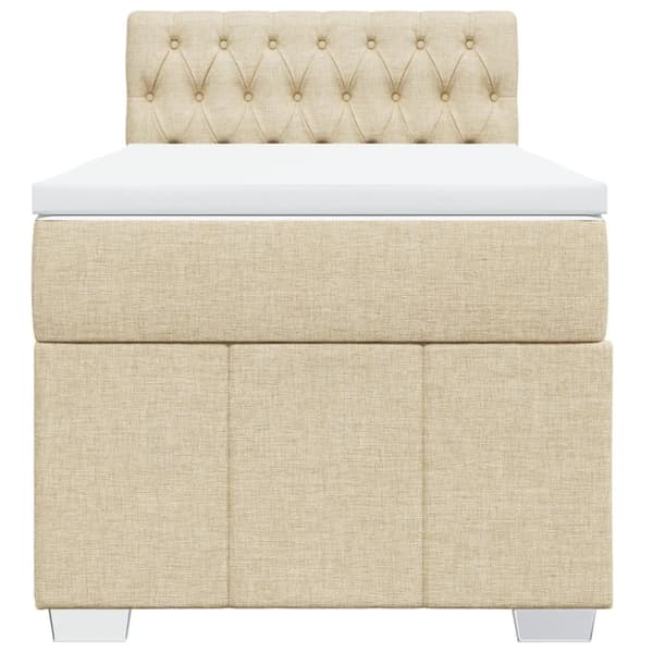 Continental sänky patjalla Cream Kangas 90x190 cm