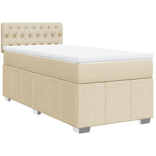 Continental sänky patjalla Cream Kangas 90x190 cm