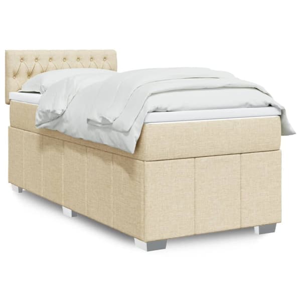 Continental sänky patjalla Cream Kangas 90x190 cm