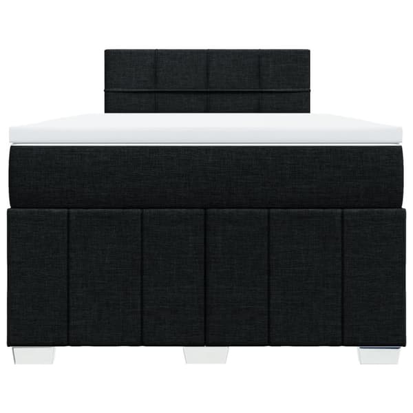 kontinentalseng med madras 120x190 cm stof sort