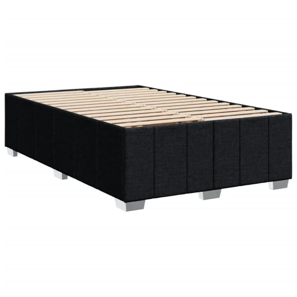 kontinentalseng med madras 120x190 cm stof sort