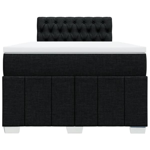 kontinentalseng med madras 120x190 cm stof sort