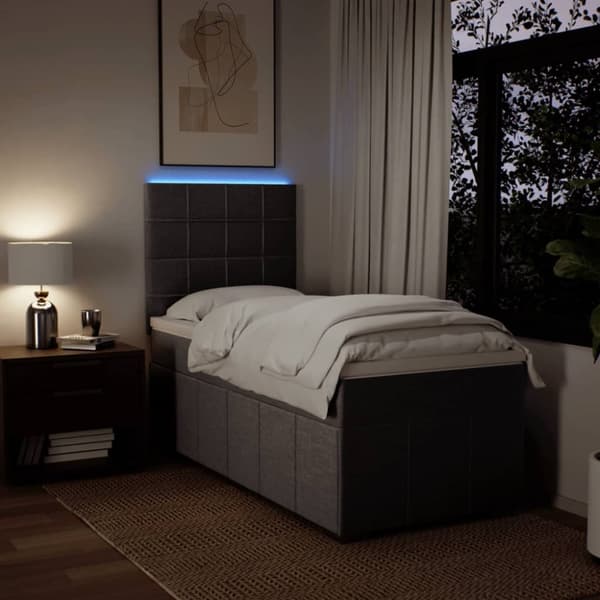 Continental sänky patjalla Taupe Kangas 90x190 cm