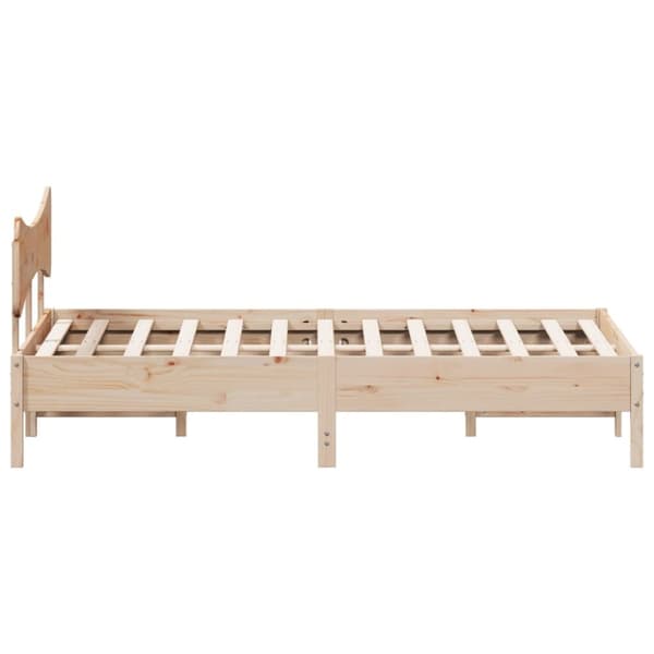 sengeramme uden madras 200x200 cm massivt fyrretræ