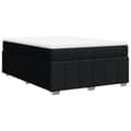 Miniatyrbillede 9 af 10: kontinentalseng med madras 160x200 cm stof sort