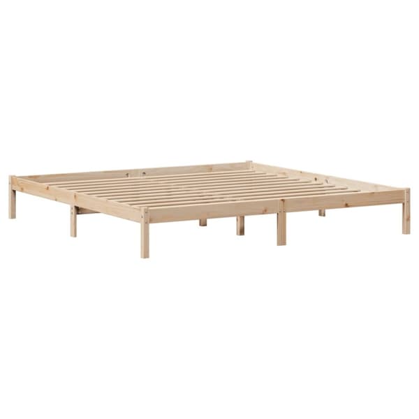 seng med reol uden madras 180x200 cm massivt fyrretræ