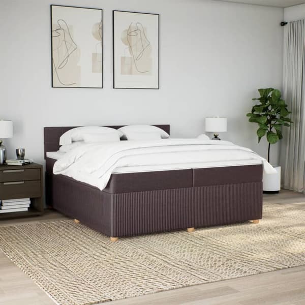 Continental Bed Patja Ruskea Kangas 200x200 cm