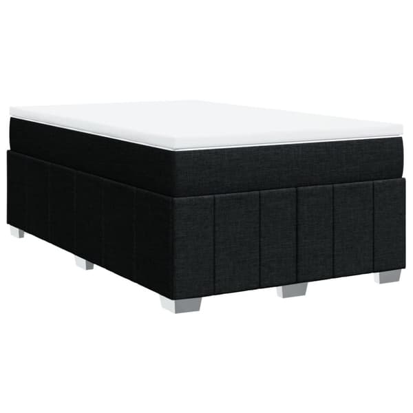 kontinentalseng med madras 120x190 cm stof sort