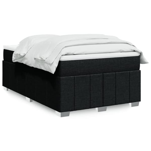 kontinentalseng med madras 120x190 cm stof sort