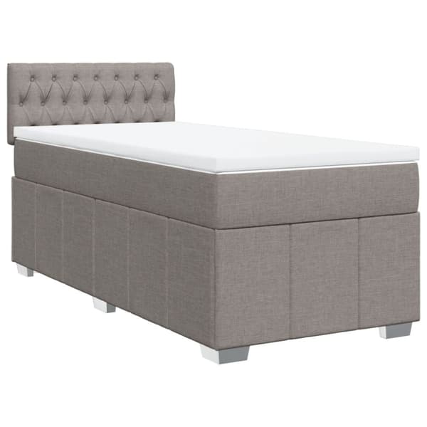 Continental sänky patjalla Taupe Kangas 90x190 cm