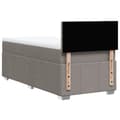 Pikkukuva 6 / 10: Continental sänky patjalla Taupe Kangas 100x200 cm