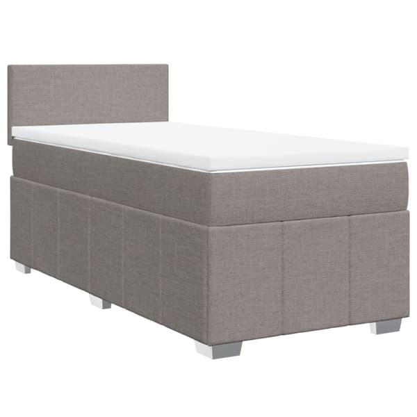 Continental sänky patjalla Taupe Kangas 100x200 cm