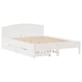 Miniatyrbillede 3 af 10: sengeramme uden madras 140x200 cm massivt fyrretræ hvid