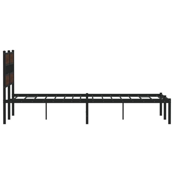 sengeramme m. sengegavl 140x190 cm uden madras brunt eg