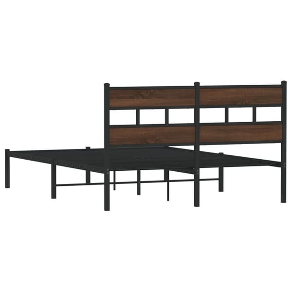 sengeramme m. sengegavl 140x190 cm uden madras brunt eg