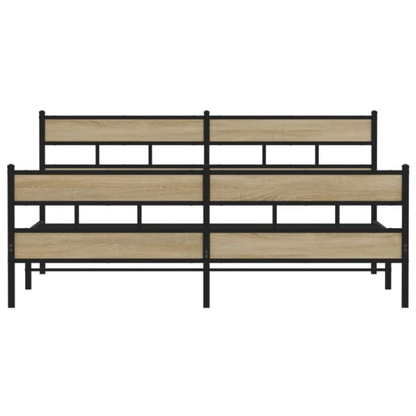 sengeramme uden madras 193x203 cm metal sonoma-eg